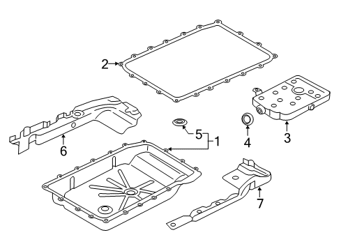 2021 Ford Expedition Shield Diagram for L1MZ-7F013-A