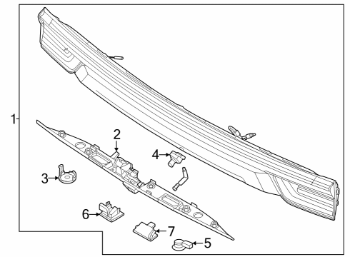 2024 Lincoln Navigator Screw Diagram for -W720145-S900