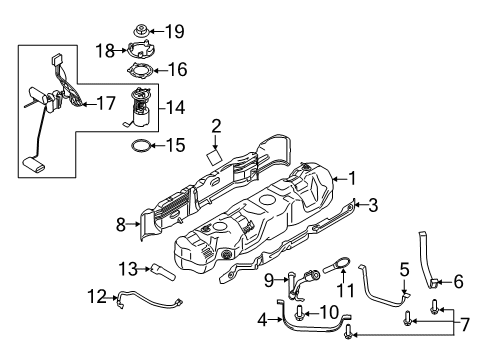 2023 Ford Transit Sender And Pump Assembly Diagram for CK4Z-9H307-F