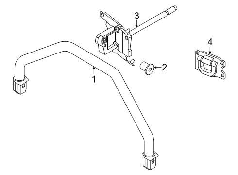 2025 Ford Bronco Sport Towing Hook Front Diagram for S1PZ-17A955-AB
