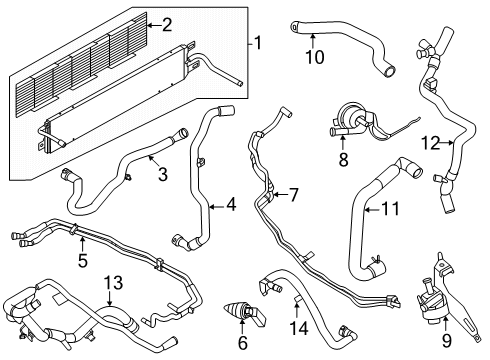 2024 Lincoln Nautilus Pump Assembly Diagram for PZ1Z-18D473-B