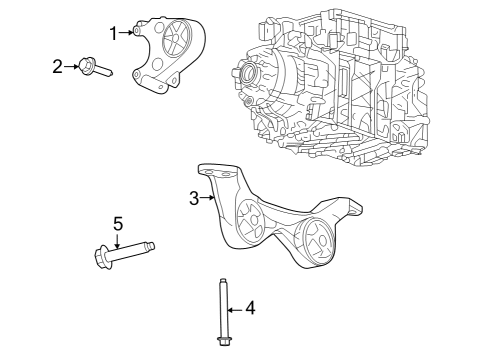 2022 Ford F-150 Lightning Insulator Assembly Diagram for NL3Z-6038-D
