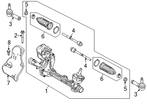 2019 Ford Police Interceptor Utility Hex. Nut Diagram for -W790464-S900