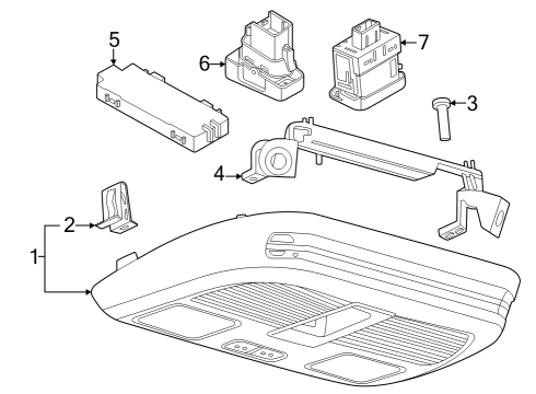 2024 Ford Mustang Switch Assembly Diagram for PR3Z-15668-AA