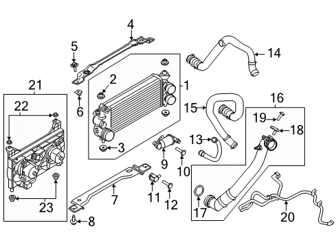 2020 Lincoln Navigator ADAPTOR - TURBO TO EXHAUST BRA Diagram for FL3Z-9V456-C
