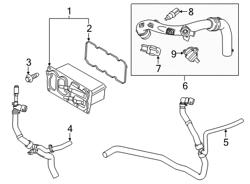 2020 Ford Fusion Air Duct Diagram for KS7Z6C646A