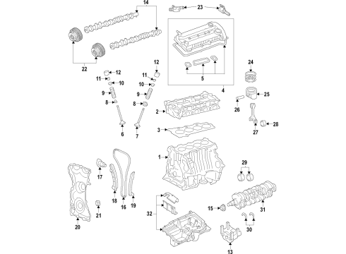 2020 Lincoln Nautilus Front Cylinder Cover Diagram for K2GZ-6019-J