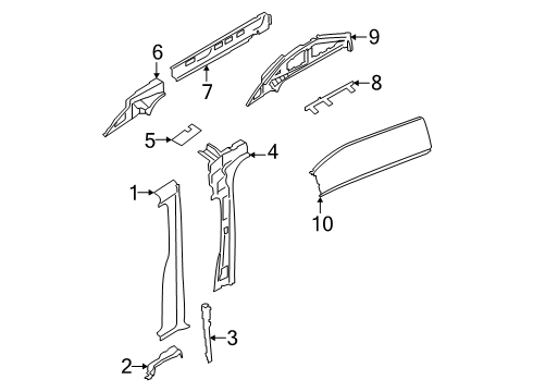 2025 Ford Transit REINFORCEMENT - REAR QUARTER P Diagram for CK4Z-6127947-H
