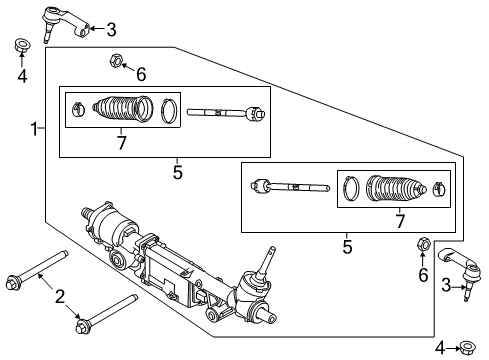 2022 Ford F-150 Spindle Rod Connecting End Diagram for PL3Z-3A130-A