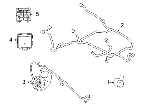 2025 Ford Bronco Sport Parking Aid Diagram 4