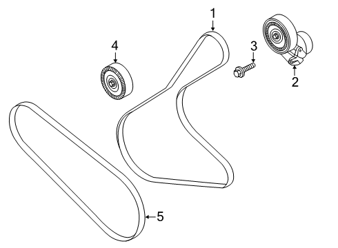 2020 Ford Explorer V-Belt Diagram for L1MZ-8620-G