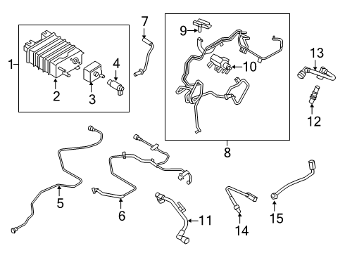 2020 Lincoln Nautilus Fuel Tube Assembly Diagram for K2GZ-9D683-A