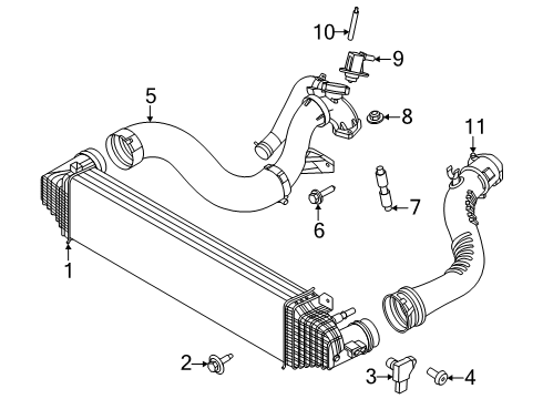 2025 Ford Explorer Outlet Tube Diagram for R1MZ-6F073-A