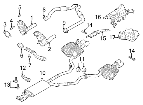 2025 Ford Explorer Converter Assembly Diagram for R1MZ-5E212-E