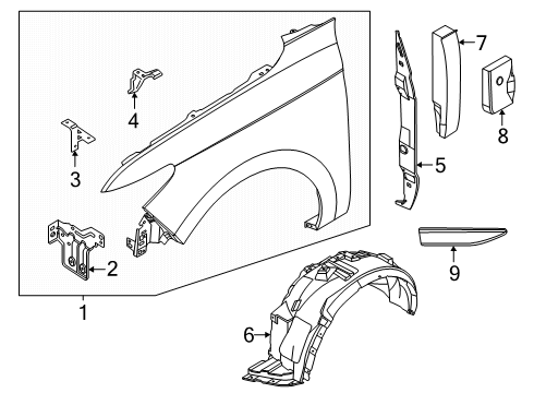2025 Lincoln Navigator Shield Diagram for RL7Z-16102-A