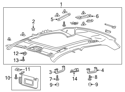 2020 Lincoln Continental Spacer Kit Diagram for GD9Z-54519R44-C