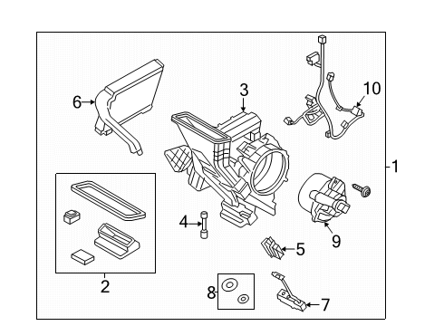 2025 Ford Transit 350 A/C Evaporator Diagram 2