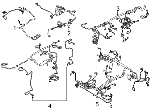 2022 Ford Transit Wire Assembly Diagram for LU5Z-12A581-B