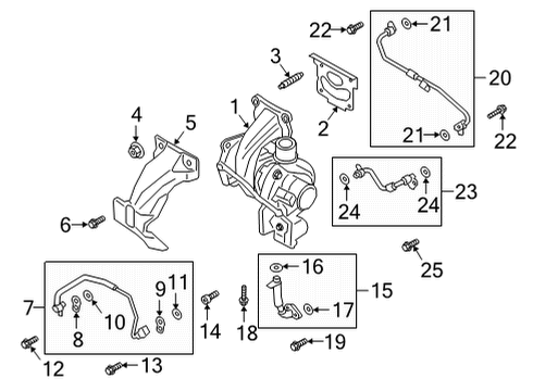 2025 Ford Bronco Sport TUBE ASY - DRAIN Diagram for K2GZ-6L092-B