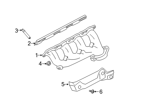 2022 Ford F-250 Super Duty Gasket Diagram for LC2Z-9448-A