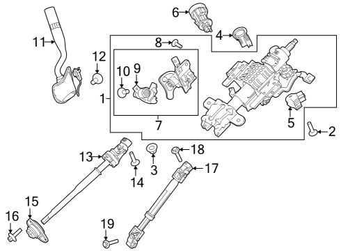 2020 Ford F-150 Solenoid Assembly Diagram for FL3Z-3Z719-C