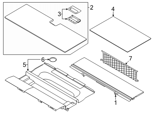 2025 Lincoln Navigator Interior Trim - Rear Body Diagram 2