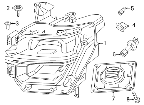 2024 Ford F-150 Processor Lighting Control Diagram for ML3Z-13C788-B