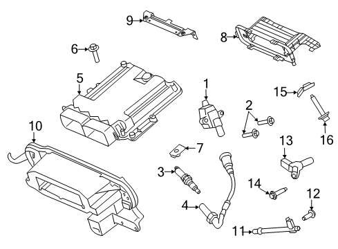 2020 Ford F-350 Super Duty Seal Diagram for LC3Z-12A696-A