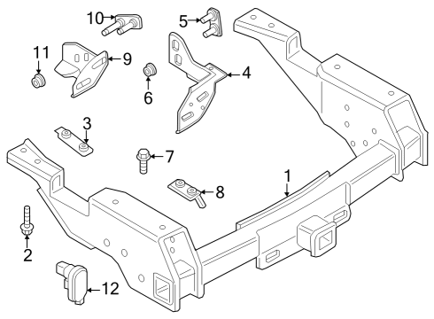 2023 Ford F-350 Super Duty Nut Diagram for -W721640-S439