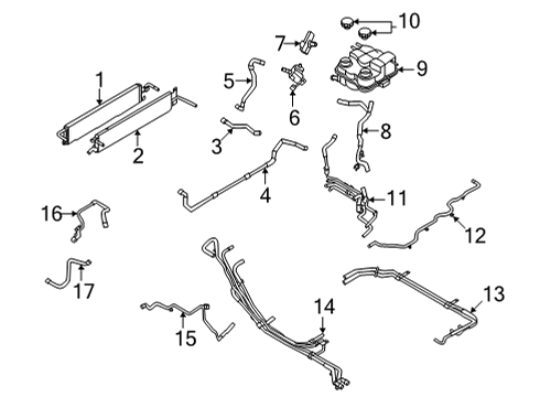 2024 Ford Maverick TANK ASY - RADIATOR OVERFLOW Diagram for PZ1Z-8A080-C