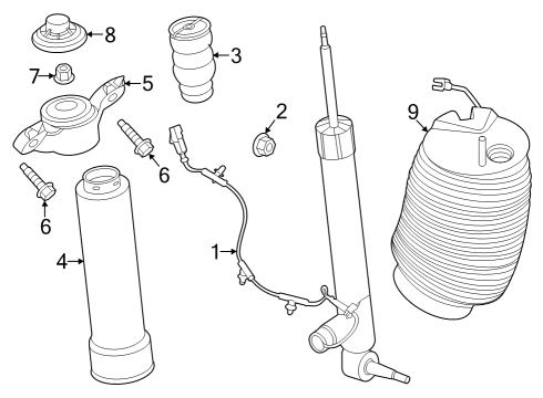 2020 Lincoln Aviator Spring Diagram for LC5Z-5A891-P
