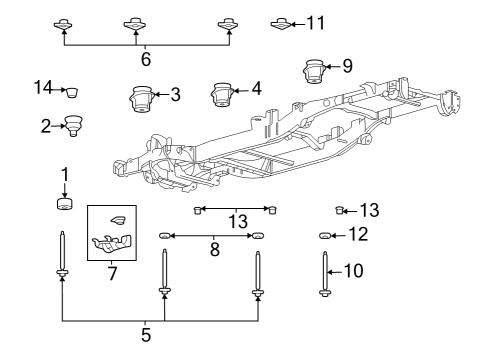 2023 Ford F-150 Lightning Insulator Diagram for NL3Z-2500154-B
