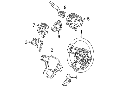 2024 Ford E-350/E-350 Super Duty Housing Diagram for LC4Z-3F791-A