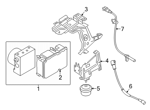 2024 Ford Transit KIT - BRAKE ANTI-LOCK ACTUATIO Diagram for NK4Z-2C219-E