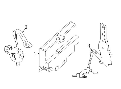 2025 Ford Expedition BRACKET AND LEVER ASY Diagram for RL1Z-5A967-A