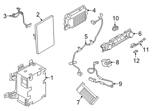 2020 Ford Explorer Display Unit Diagram for LB5Z-10D885-UA