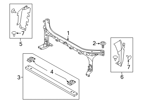 2022 Ford Expedition Air Deflector Diagram for NL1Z-8310-A