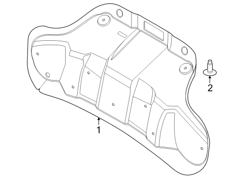 2025 Ford Mustang Panel Assembly Door Trim Diagram for PR3Z-6345594-BA