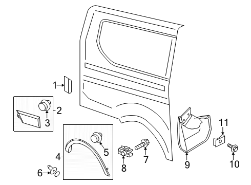 2025 Ford Transit 350 HD Side Panel & Components Diagram 5