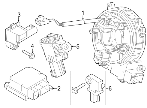 2025 Ford F-250 Super Duty Cover And Contact Plate Assembly Diagram for PC3Z-14A664-A