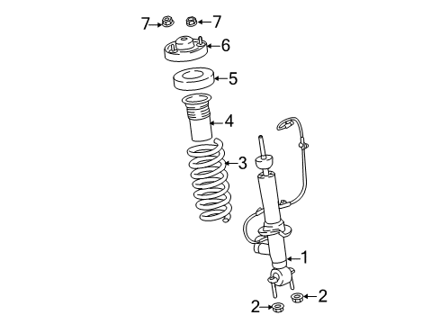 2025 Ford Expedition Front Spring Diagram for RL1Z-5310-J
