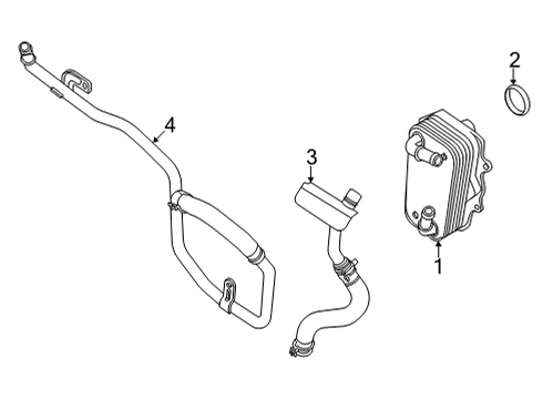 2024 Ford E-350/E-350 Super Duty Outlet Tube Diagram for LC2Z-6K743-A
