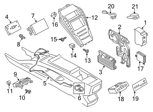 2020 Lincoln MKZ Interface Module Diagram for HP5Z-19A387-F