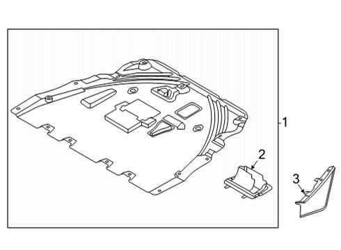 2022 Ford Bronco Sport Air Deflector Diagram for LX6Z-8310-H