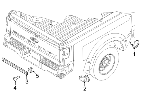 2023 Ford F-350 Super Duty LAMP ASY - DAYTIME RUNNING Diagram for BC3Z-15442-C