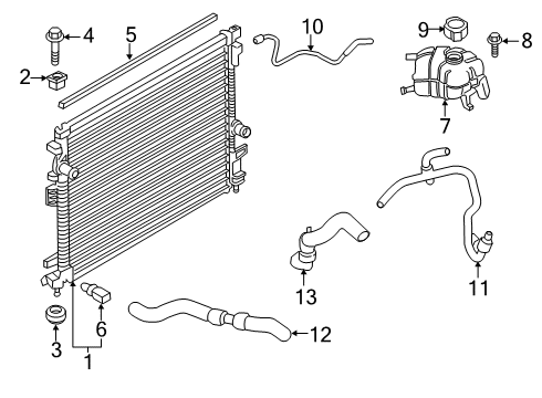 2020 Lincoln Nautilus Hose Diagram for LX6Z-8286-C