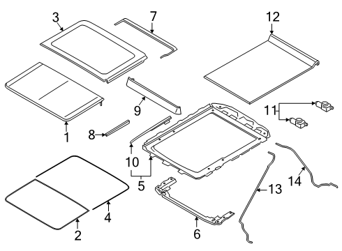 2025 Lincoln Navigator Water Drain Tube Diagram for JL1Z-78502C53-C
