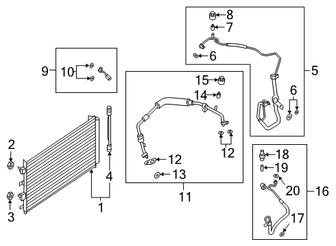 2024 Ford Escape Tube Assembly Diagram for PZ1Z-19A834-E