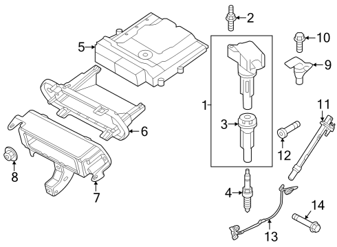 2022 Ford Bronco Engine Control Module - EEC Diagram for NB3Z-12A650-F