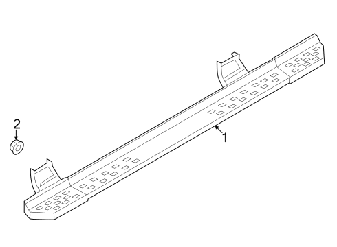 2025 Ford F-150 Lightning Step Assembly Diagram for NL3Z-16450-AC